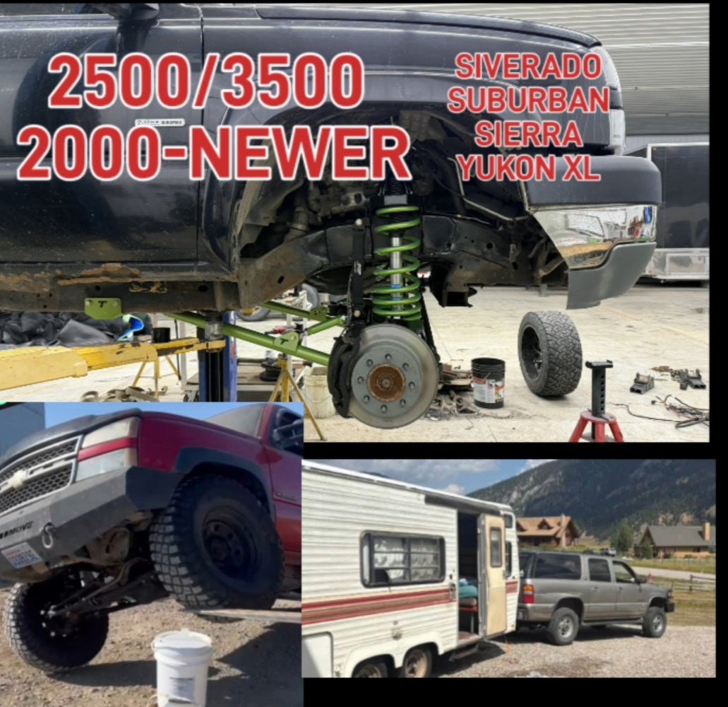 2500/3500 EXTENDED PARTS BUNDLE - COIL SPRING With Crossmember and Frame Plates